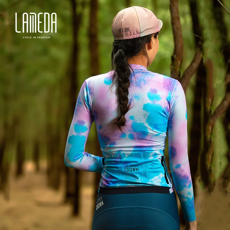 

LAMEDA Professional Cycling Jersey Women Tight-fitting Mtb Road Bike Shirt Long Sleeves Triathlon Bike Mountain Clothing