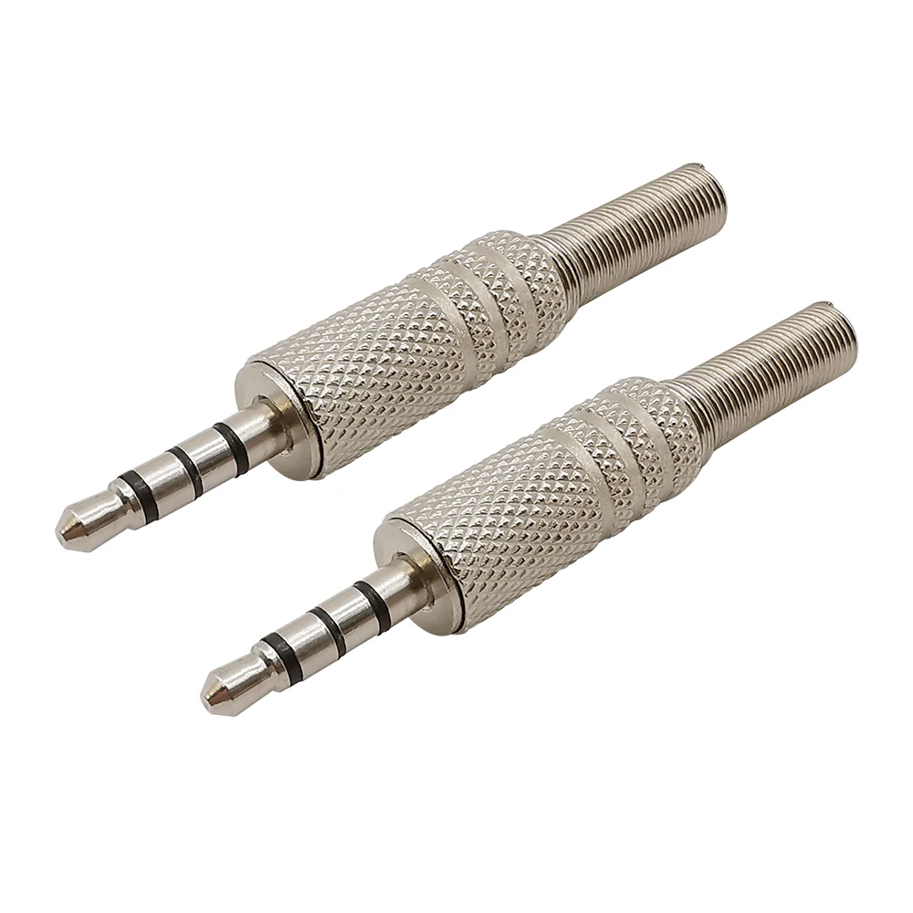 2 шт. сменный 3 5 мм 4-полюсный аудиоразъем для наушников штекер Пайка Ремонт Разъем