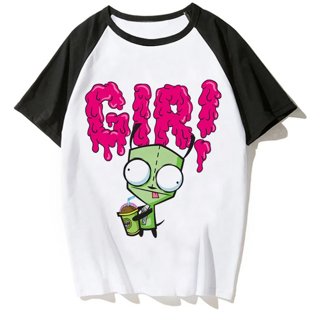 Invader Zim футболки женские harajuku японская манга футболка женская одежда