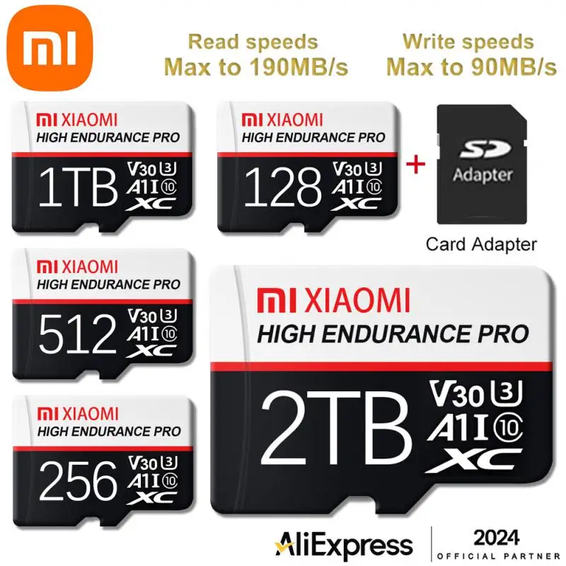 Карта памяти Xiaomi 128 ГБ класс 10 V60 TF-карта 1 ТБ мини SD-карта 512 для Nintendo Switch