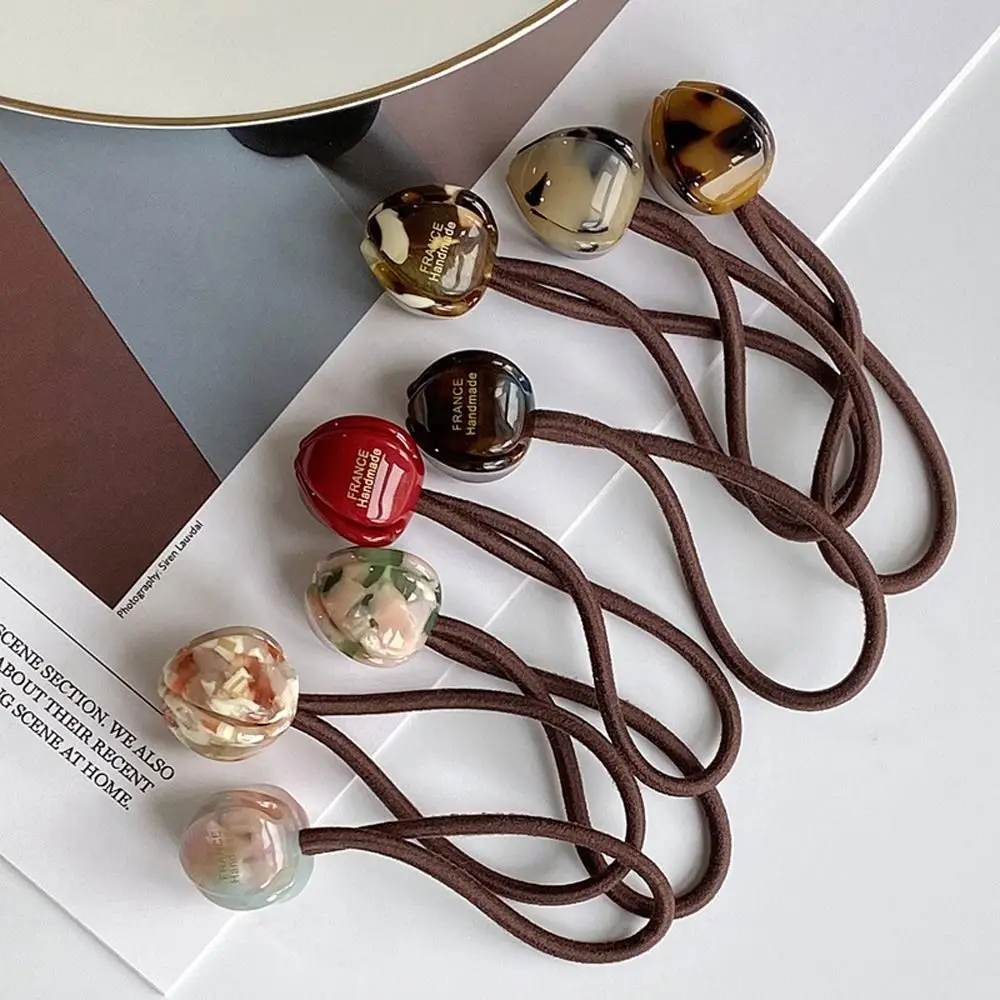 

Retro Flower Elastic Hair Band Hair Ring Head Pill Head High Ponytail Hair Rope Coiled Hair Headband Fashion Hair Accessories