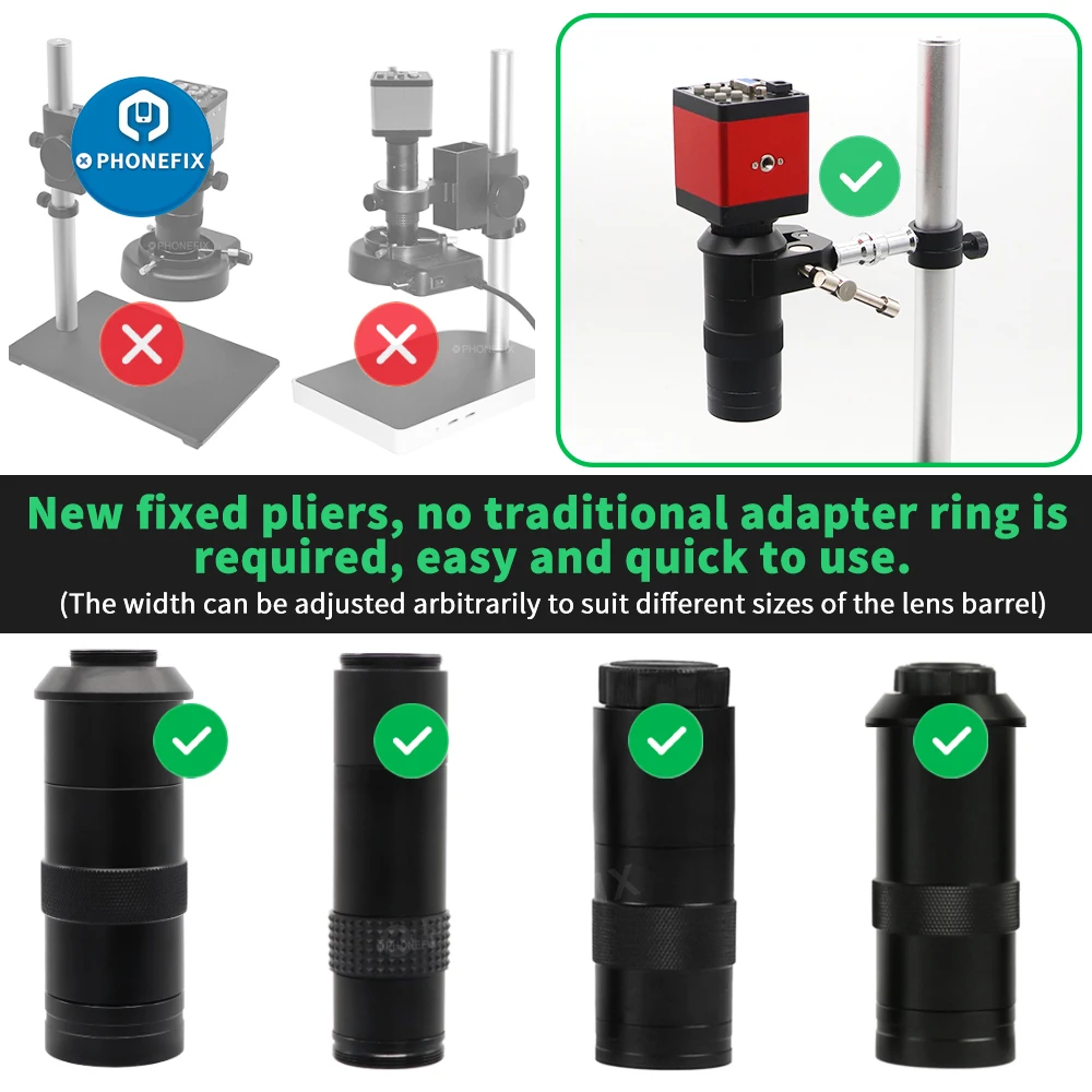 Мини-держатель для электронного микроскопа с подставкой и зажимом - купить по