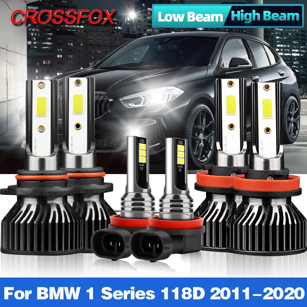

90W 12000LM H7 H11 LED Headlights Bulb Fog Light Canbus LED Headlamp For BMW 1 Series 118D 2011-2015 2016 2017 2018 2019 2020