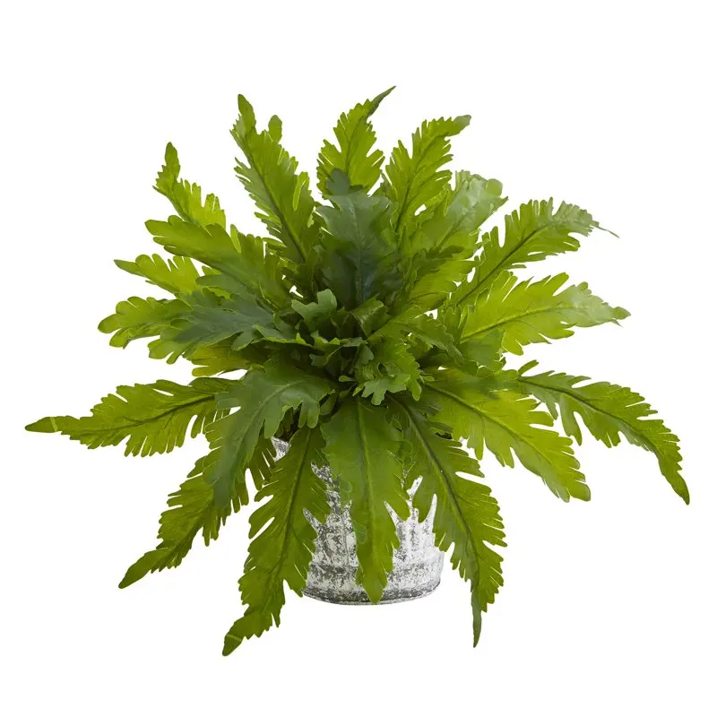 

Artificial Plant in Vintage Hanging Planter