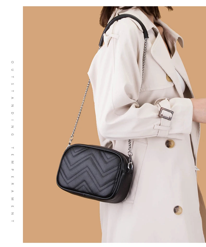 

Новинка 2022, женские сумки Marmont из натуральной кожи, дизайнерская классическая женская сумка через плечо с волнами, модная брендовая сумка-мессенджер