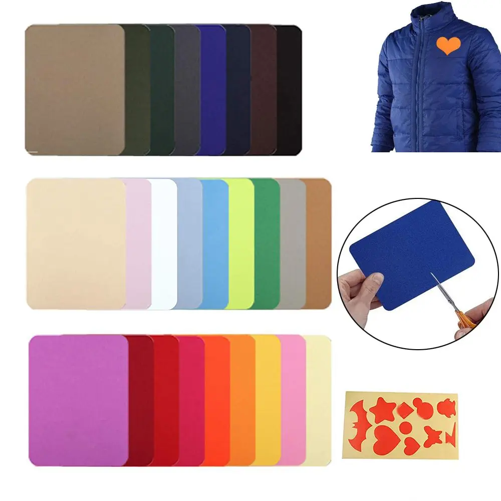 

DIY Craft Thermal Transfer Badge Sticker Jacket Repair Route Iron-on Fabric Apparel Applique Self Adhesive Patches