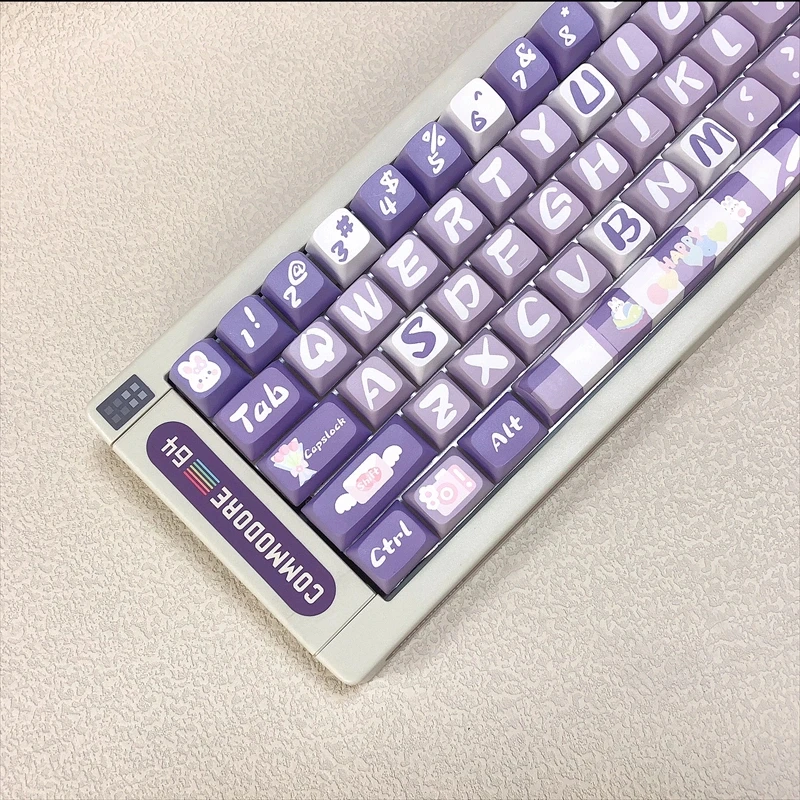 126 колпачков для клавиш PBT сублимационный профиль MDA офиса или женщин милый