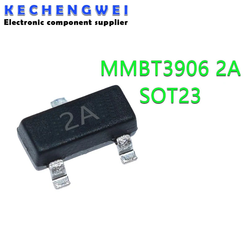 

100 шт. MMBT3906 2A MMBT3906LT1G 3906 2N3906 200mA 40В SMD транзистор, новый и оригинальный