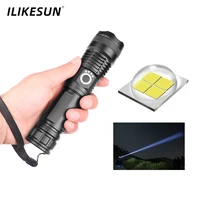 xhp50 adjustable flashlight strong light rechargeable led torch 18650 or 26650 battery zoom 5 modes outdoor camping emergency