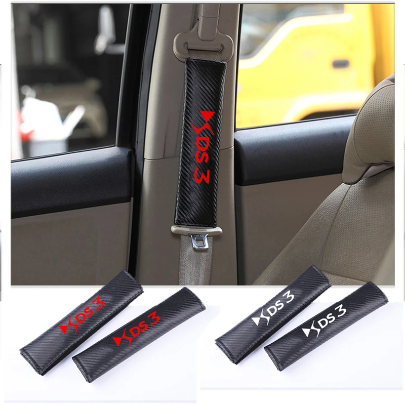 

2pcs PU Fashion Car Seat Belt Shoulder Pads Car Seat Belt Cover for Citroen DS3 Car Accessories