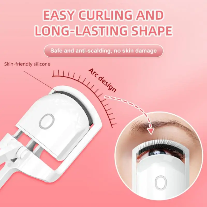 

Electric Heated Eyelash Curler Fast Heating Long-Lasting Curl Eye Lash Perm Eyelashes Clip Eyelash Curler Device Makeup Tools