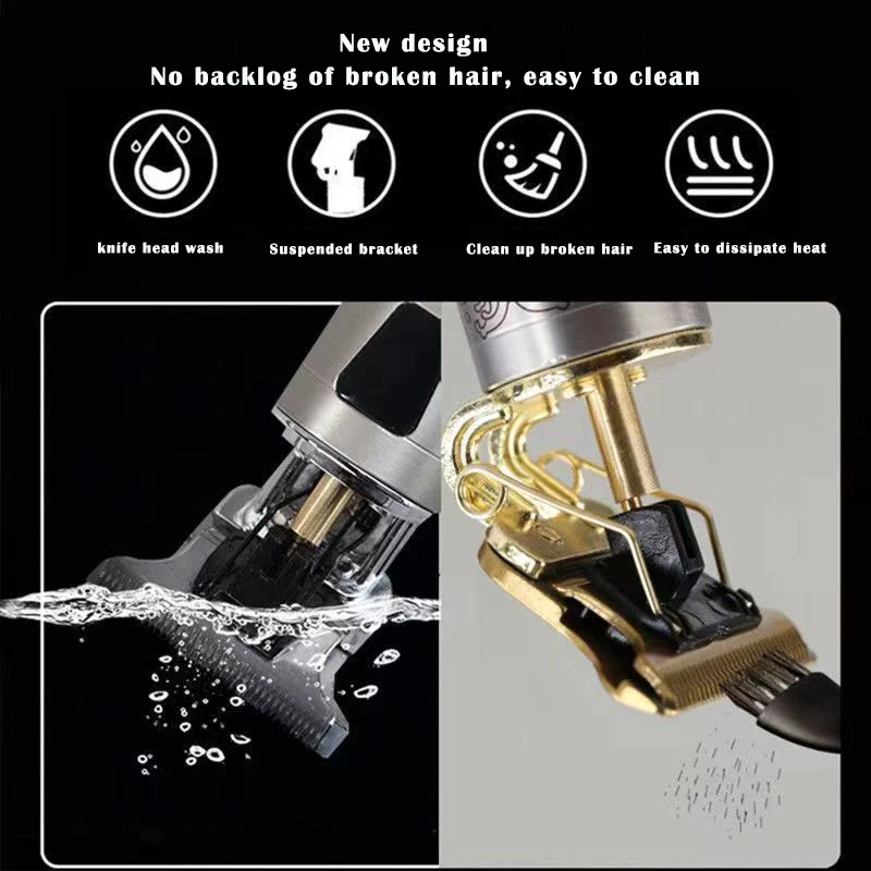 T9 электрическая машинка для стрижки волос перезаряжаемая мужская бритва триммер