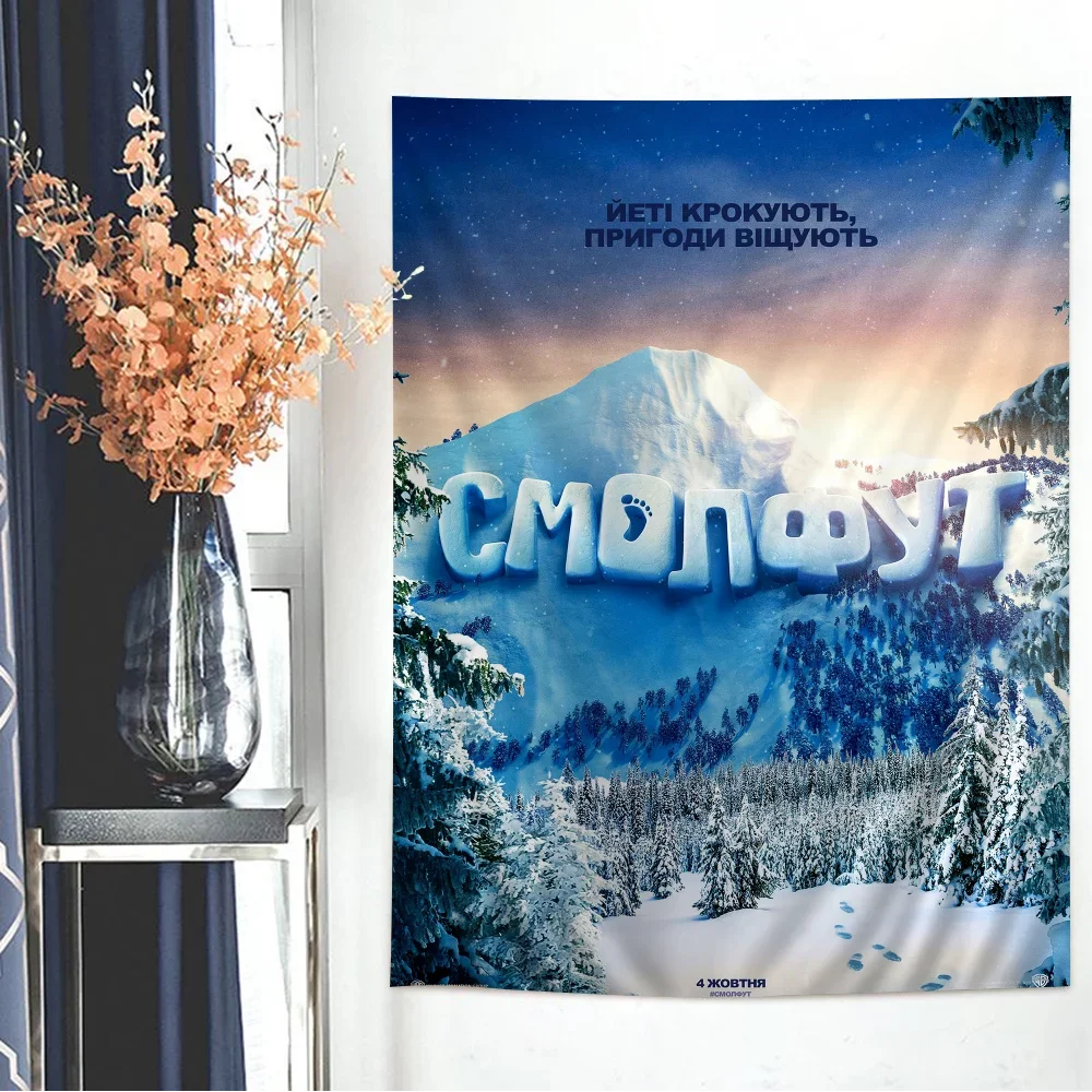 S-Smallfoot Аниме Гобелен Настенный Декор Индийский Герой Будды Мультфильм Богемный