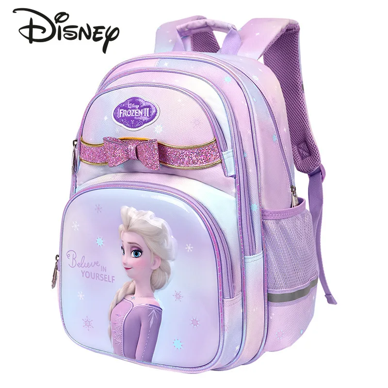 Disney's New School Girls' Backpack Fashion High Quality Large Capacity Student Backpack Cartoon Lightweight Women's Backpack