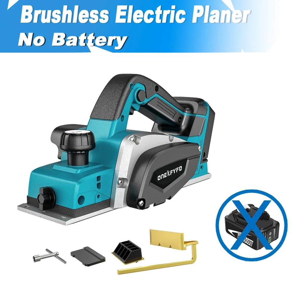 

Беспроводной электрический рубанок ONEKFYFD 15000 об/мин для батареи Makita 18 В