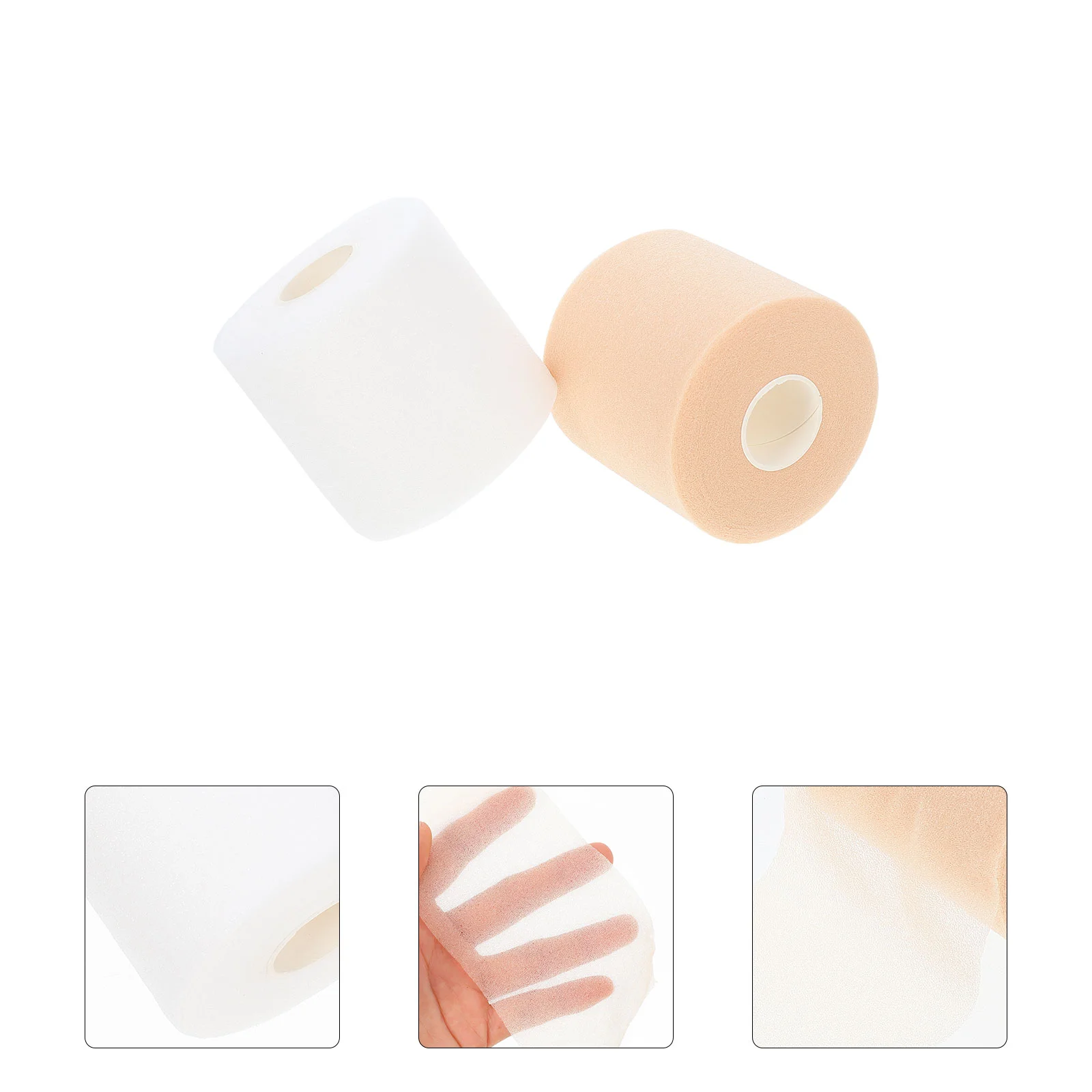 

2 Rolls of Sports Sponge Bandage Basketball Football Elastic Bandage Sports Wrist Wrap Sports Bandage