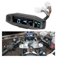 mini universal motorcycle lcd speedometer tachometer digital odometer electric injection carburetor instrument for russian kr200