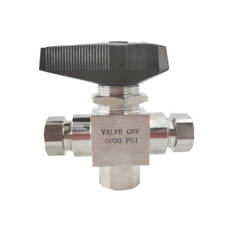 

Stainless steel Two Position Three-way gun ball Valve,Trunnion ball valve for CNG