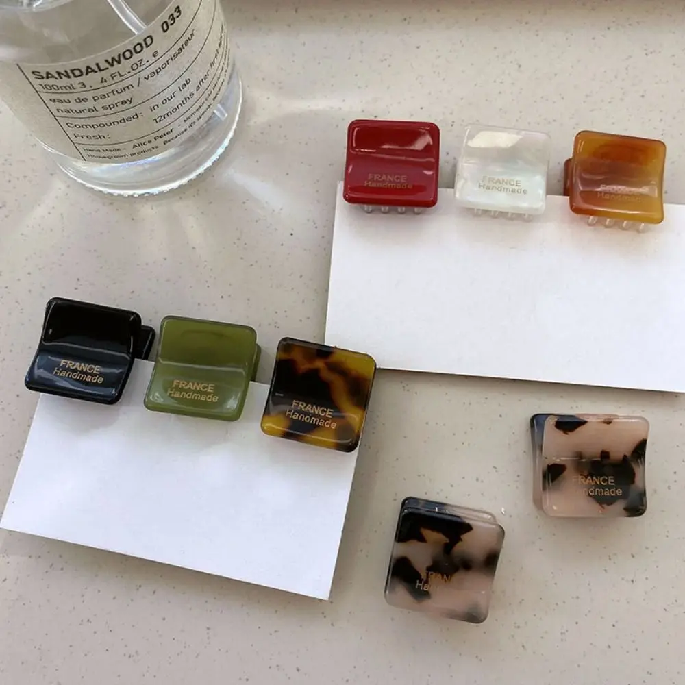 Головной убор из уксусной кислоты мини-заколка для волос с зажимом квадратная