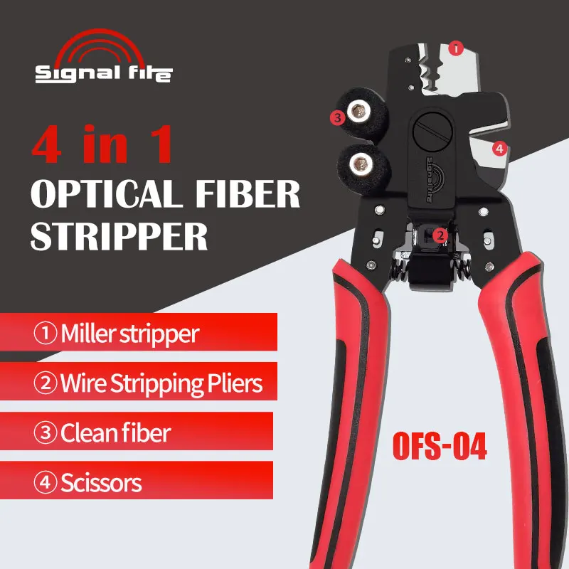 High Quality New Arrival 4 in 1 Fiber Optical Stripper Tool Optical Cable Stripper