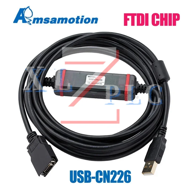 Фото Подходит для программирования ПЛК CS/CJ/CQM1H/CPM2C CJ1M CS1G, кабель USB-CN226+ для передачи данных. №1