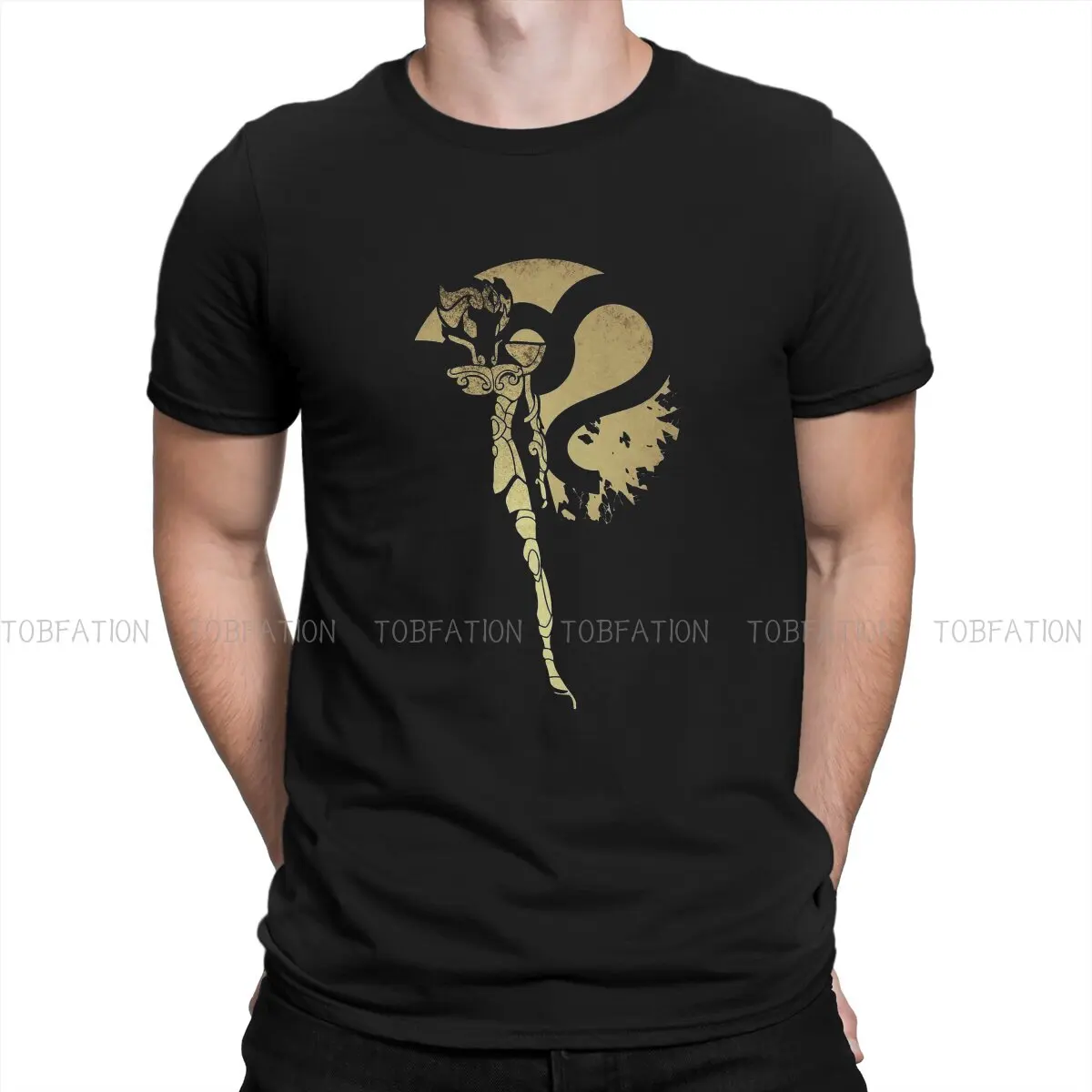 

Comic Saint Seiya Andromeda Gold Leo Cotton T Shirt Vintage Alternative Men's Tshirt O-Neck Streetwear