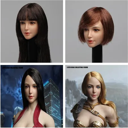 

SUPER DUCK SDH011 1/6 Asian Female Head Sculpt Girl Head Carving for 12" TBLEAGUE Jiaou Doll Action Figure DIY