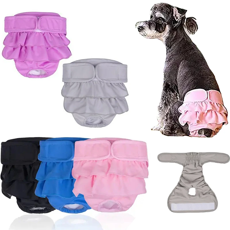 

Pet Short Panties Washable Physiological Pants Diapers for Small Large Dog Cat Physiological Pant Highly Absorbent Pet Menstrual