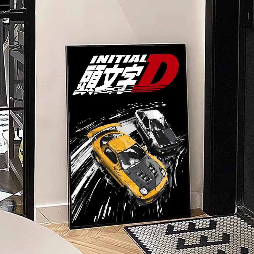 Постер аниме Initial D винтажные плакаты стикеры в ретро стиле для самостоятельного