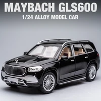 new 124 mercedes benz maybach gls600 alloy model car childrens toy car gift ornaments simulation suv car model boys collection