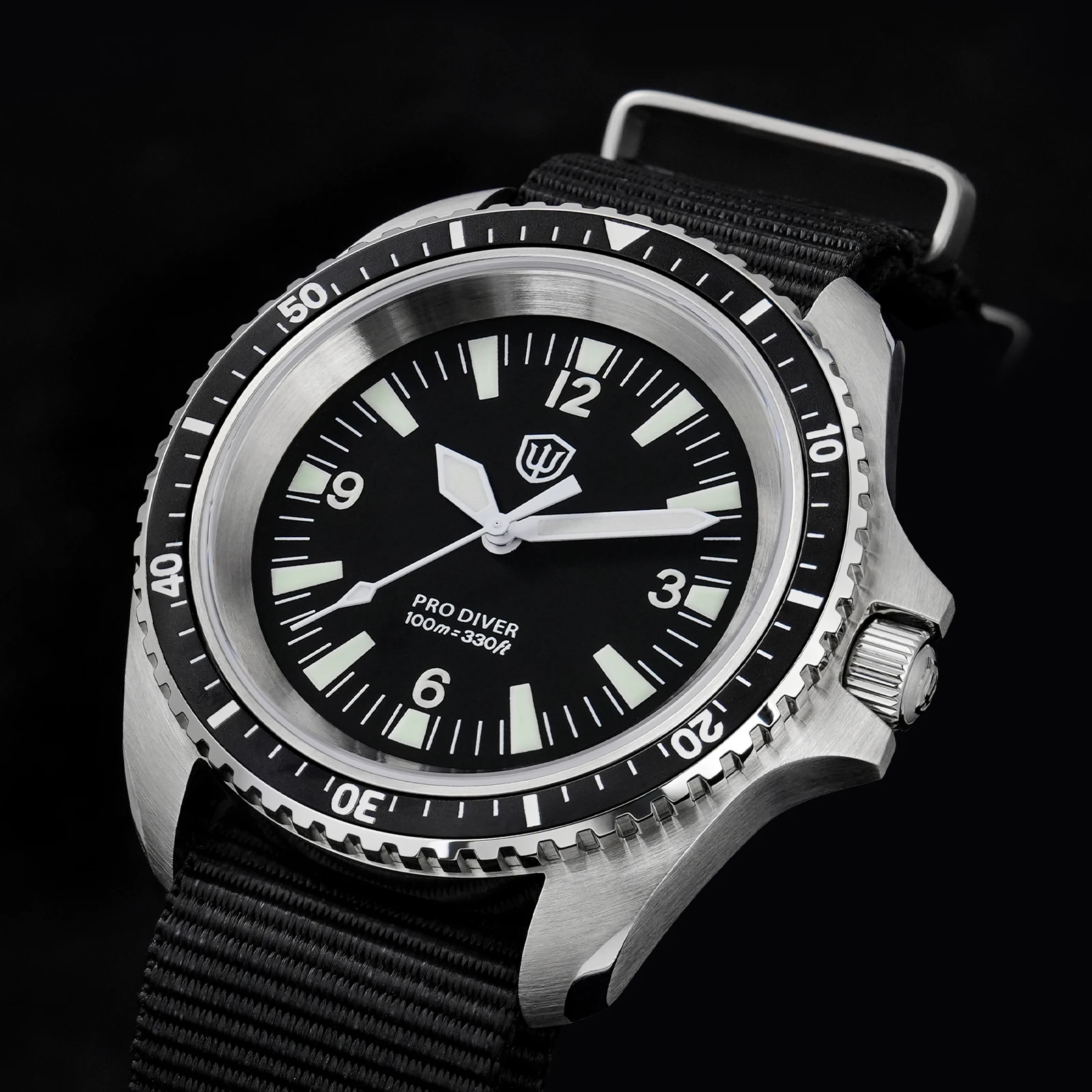 Фото Watchdives WD1980 V3 Винтажные часы VH31 Кварцевый механизм Часы из нержавеющей стали Светящийся сапфир 10 бар Водонепроницаемые наручные часы №3
