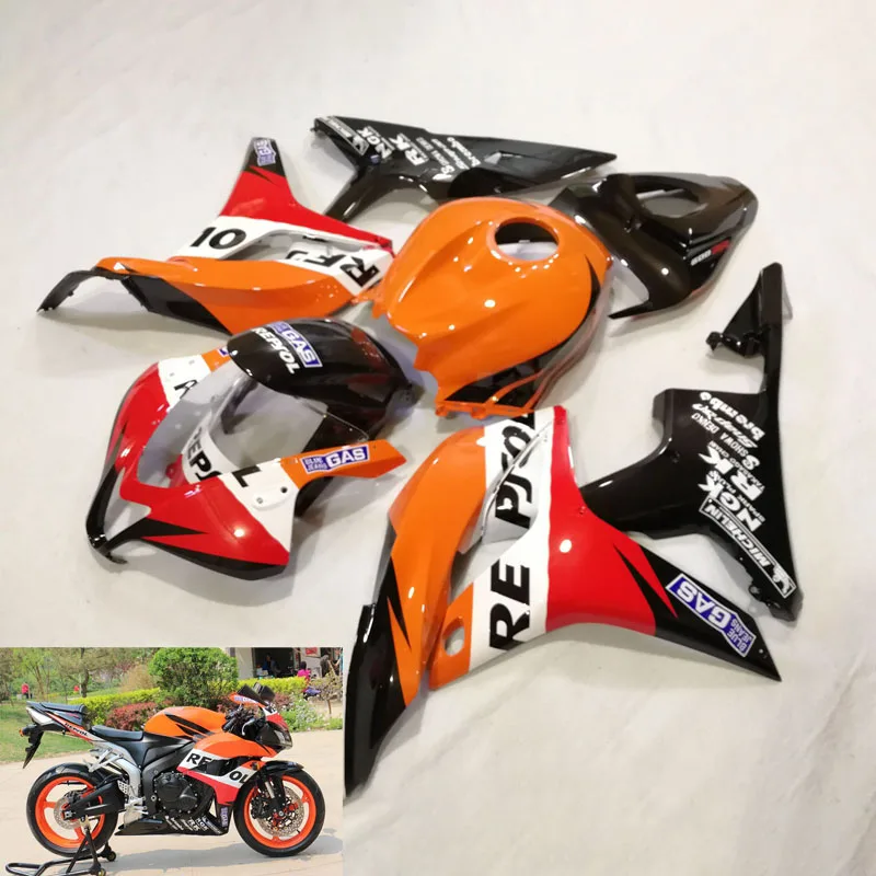 

Комплект обтекателей для Honda CBR600RR F5 2007 2008 CBR 600RR 07 08 CBR 600 RR 08 полный комплект обтекателей ZX11