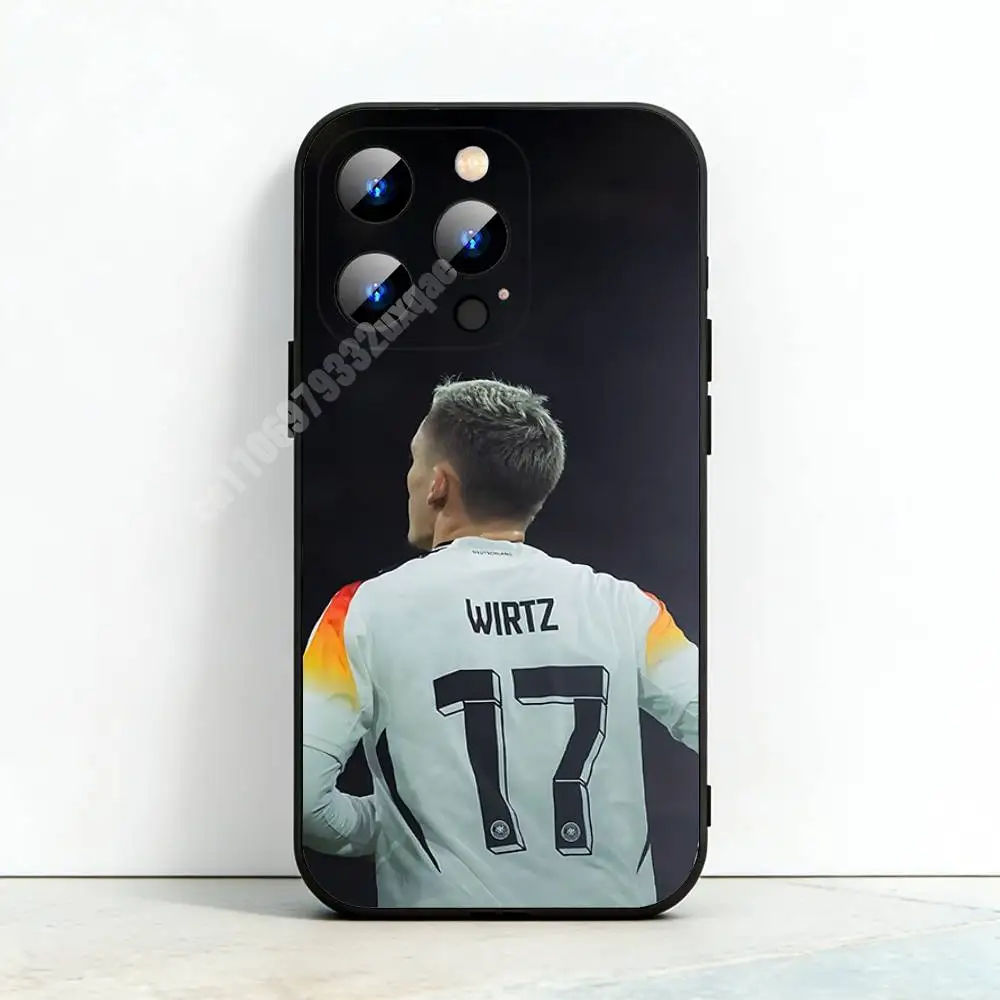 Чехол для телефона с дизайном W-Wirtz-S (Германия, футбол) для iPhone 17, 16 Pro Plus, Air 15, 14 Max, Mini, 12, 11 – Мягкий, противоударный чехол (art.: 3920d9caedef8) - 3920d9caedef8