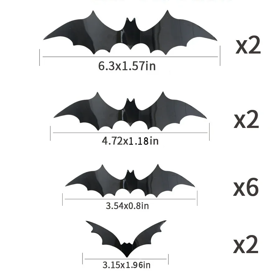 

3D наклейка летучая мышь пенобумага