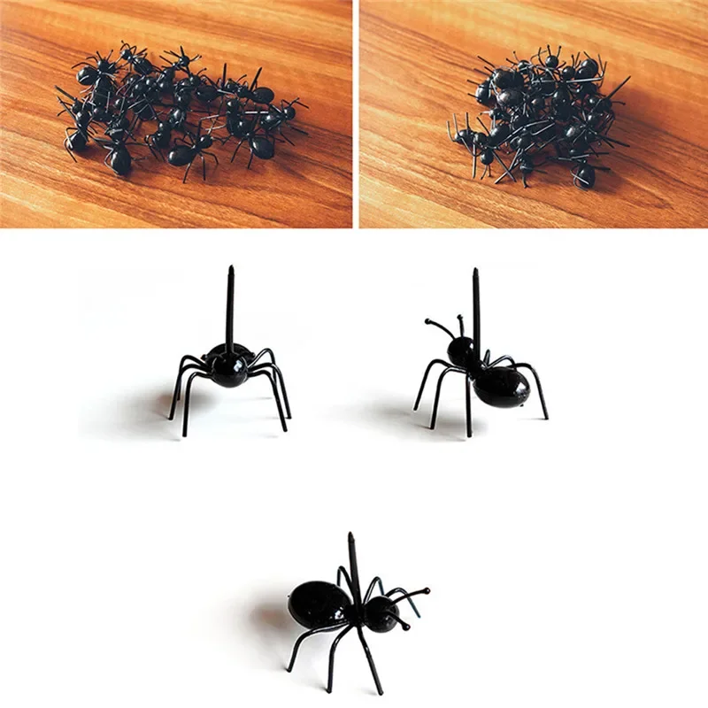 12 шт. милых муравьев/10 в виде глаз пищевые фрукты вилки коробка для завтрака