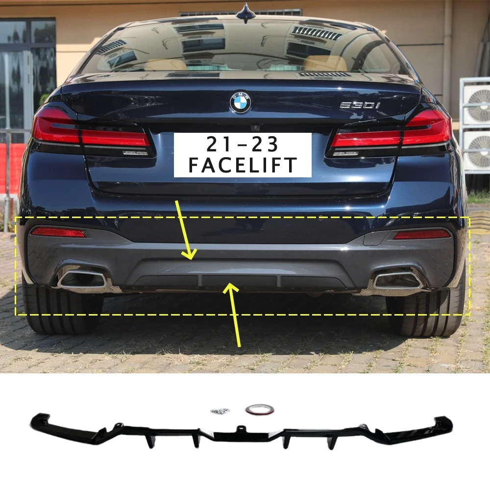

Для BMW 5 серии G30 G31 2018-2023 M-Sport LCI 520i 525i 530i 540i задний бампер сплиттер диффузор спойлер для губ автомобильный Стайлинг Bodykit