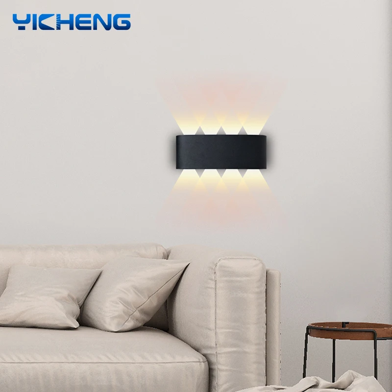 Светодиодный настенный светильник современное пластиковое освещение в