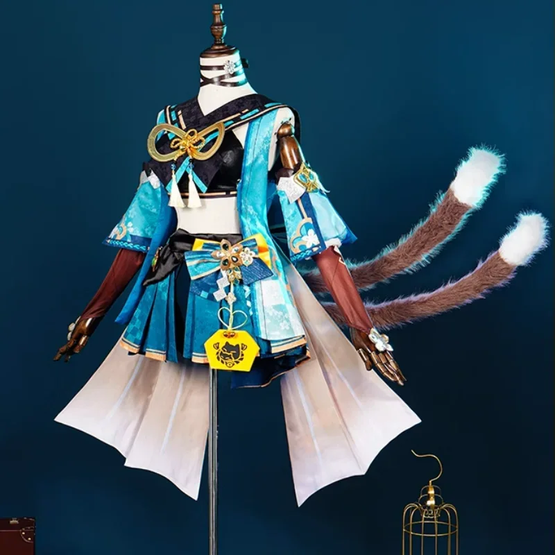 Костюм для косплея Kirara Game Genshin Impact Doujin женский сексуальный топ и шорты комикс-с