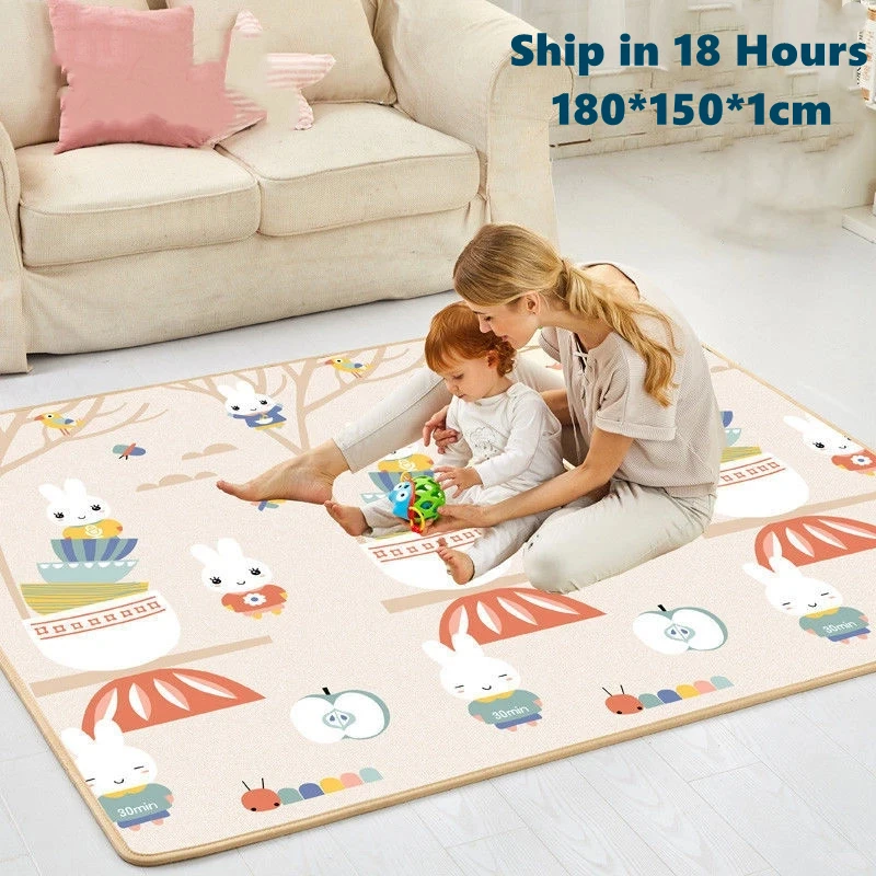 200cm*180cm EPE Baby Play Mat Toys for Children Safety Rug Playmat Developing Mat Baby Room Crawling Pad Folding Mat Baby Carpet