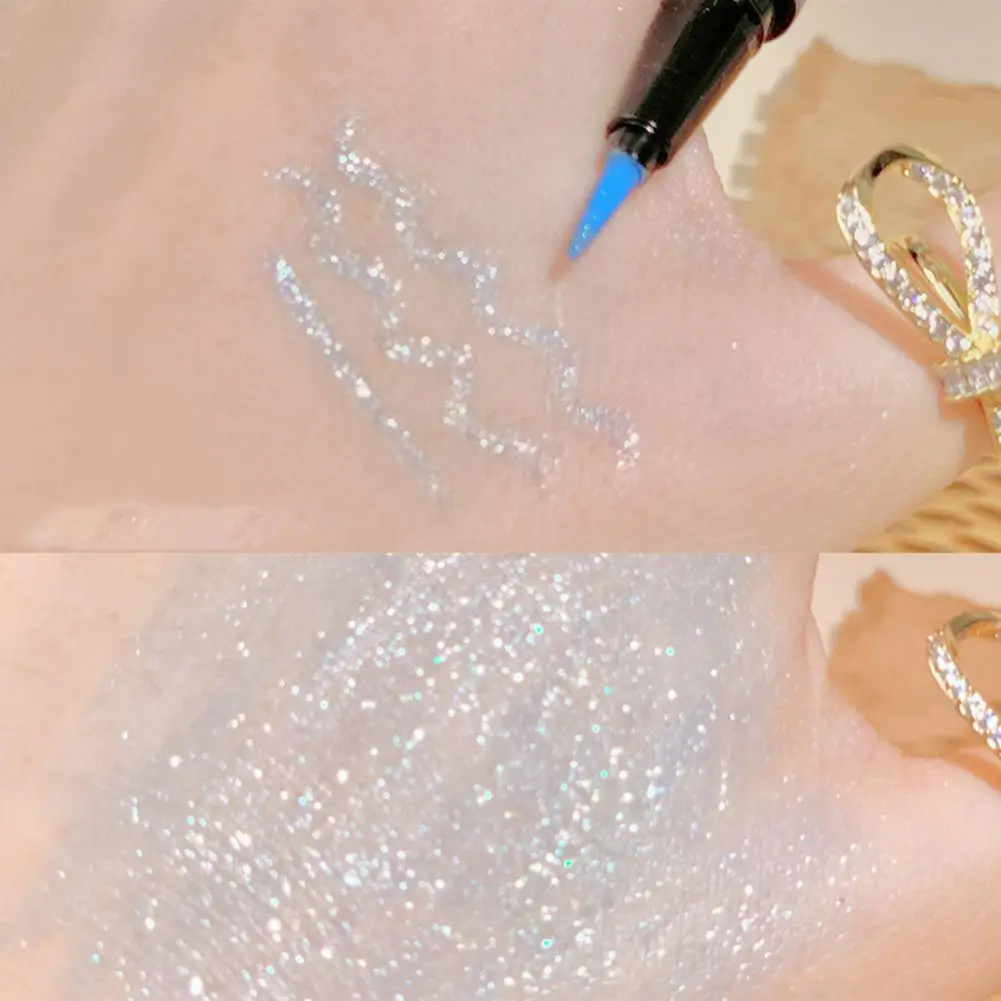 

Lying Silkworm Pen Safe Liquid Eyeliner Highlighter Pen Easy to Use Cosmetics Accessory Silkworm Contouring Pen
