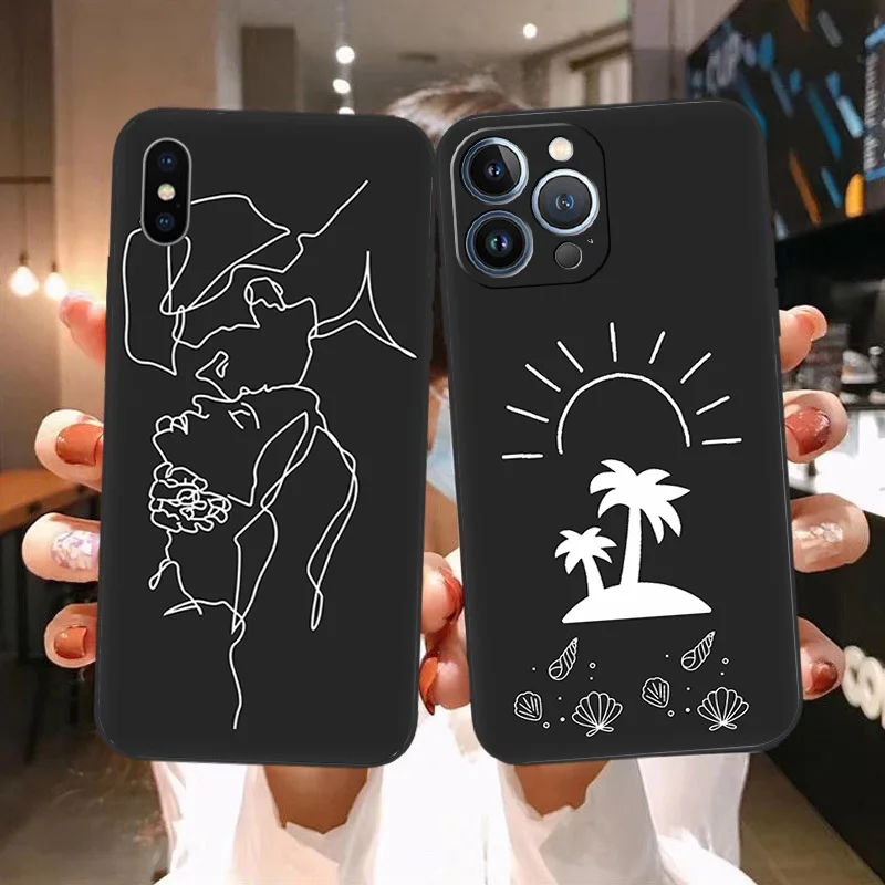 Мягкие чехлы для телефонов iPhone 14 15Pro 13 Pro Max 12 11 7 8 15 6S SE XS XR X чехол с абстрактной