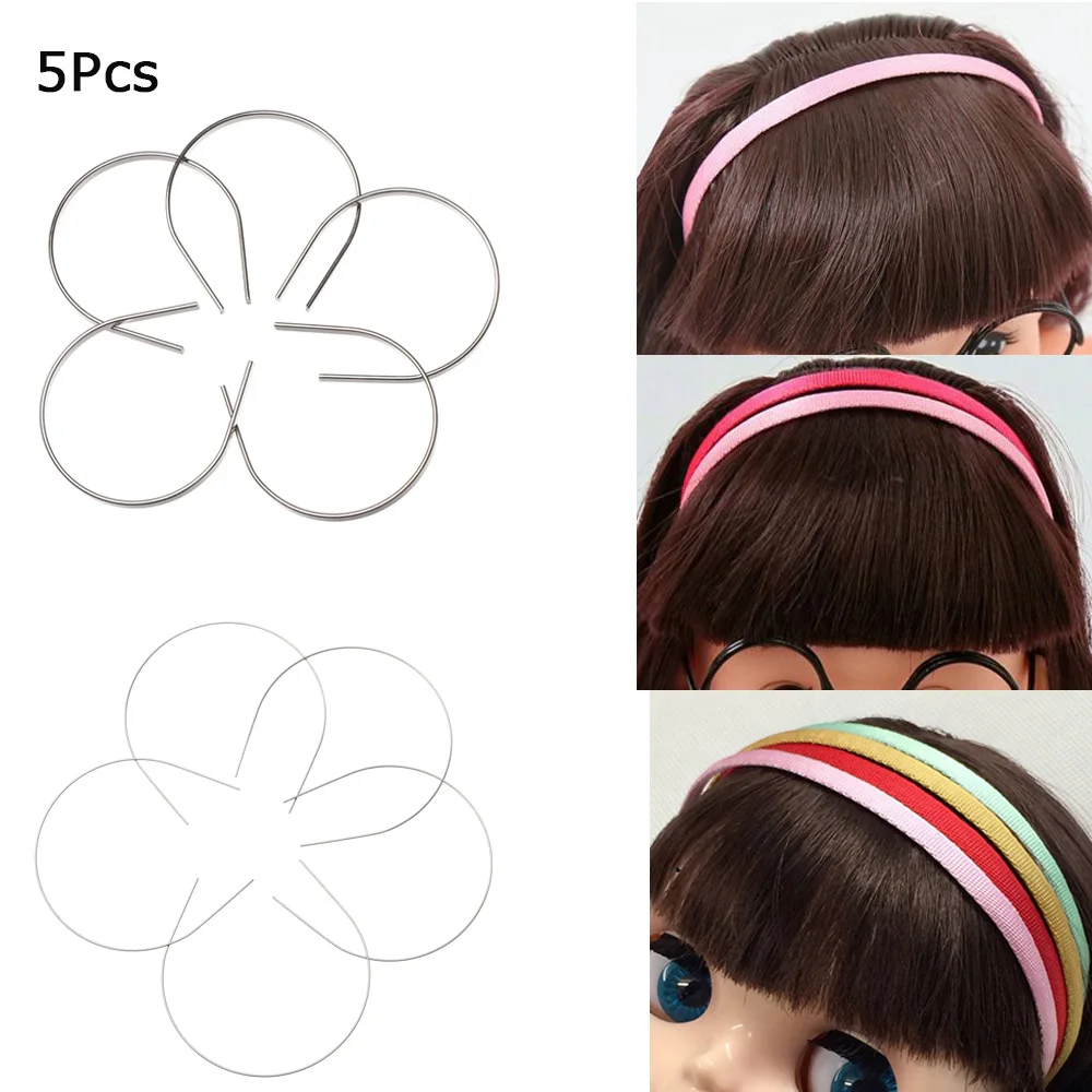 

5Pcs Cute Doll Headband 1/3 1/4 1/6 Doll Headband Materials Dolls Hair Decoration Accessories Head Band Parts DIY Girl Gift Hot