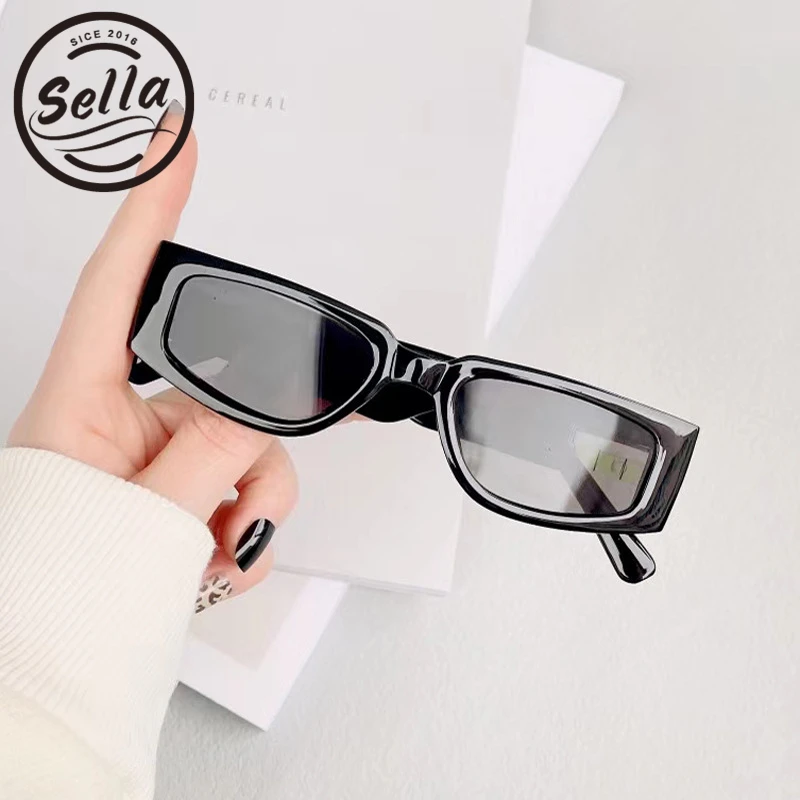 

Sella 2022 Brand Designer Fashion Men Women Sunglasses Wide Legs Trending Street Style Retro Classic Clear Lens Sun Glasses