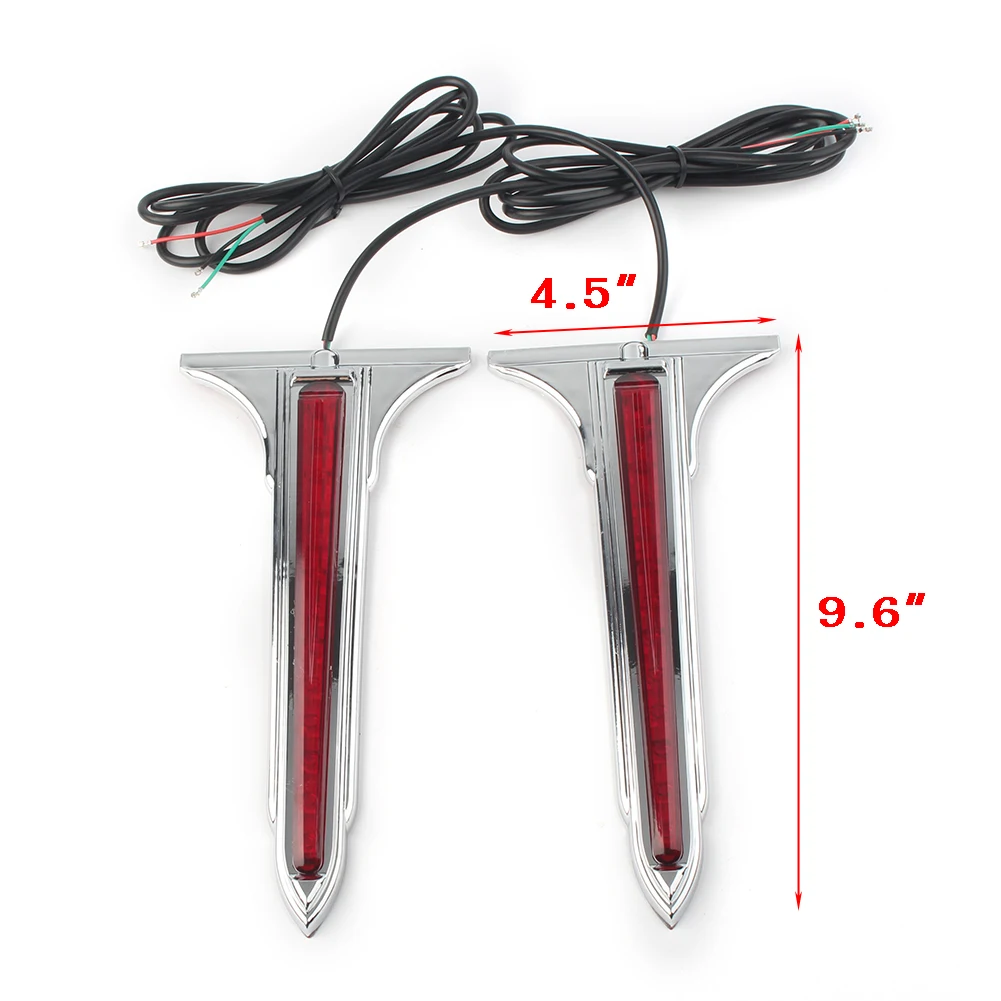 Мотоциклетная светодиодная задняя седельная сумка с акцентами задний фонарь для