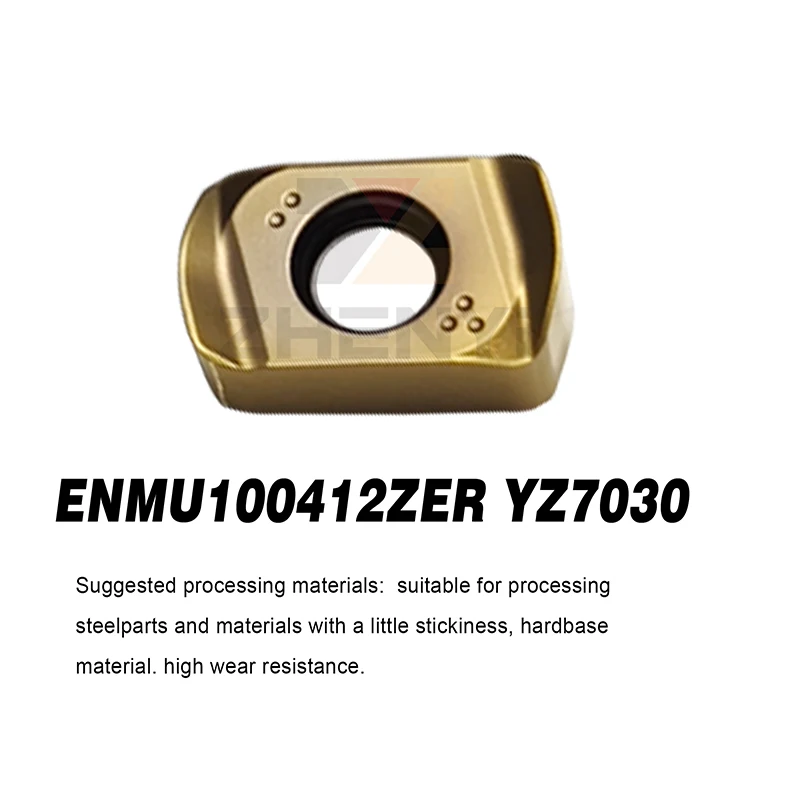 

ZHANYI ENMU100412ZER YZ7015 YZ7025 YZ7030 Вставка для быстрой резки Инструмент с ЧПУПрофрезерные вставки