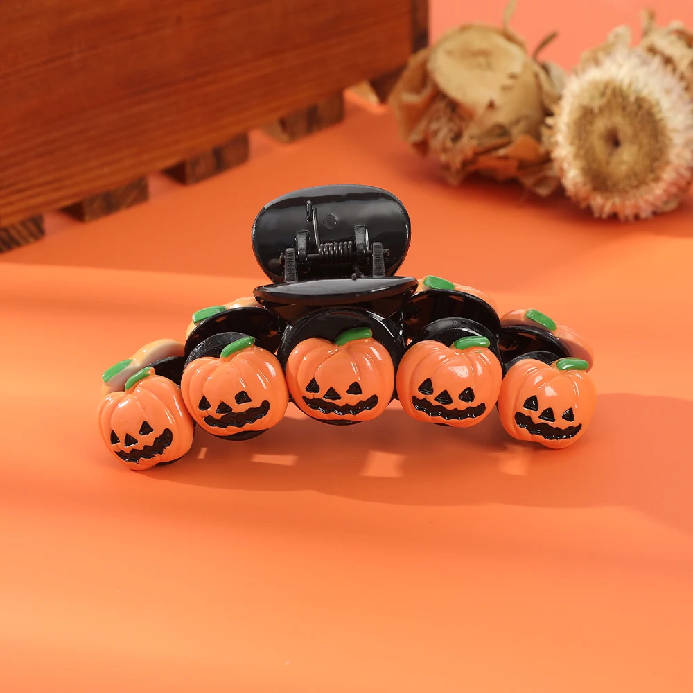 

AWAYTR Pumpkin Hair Claw Double Headband Girls Ghost Fox Hairpin Hairband Party Kids Halloween Maleficent Hair Accessories