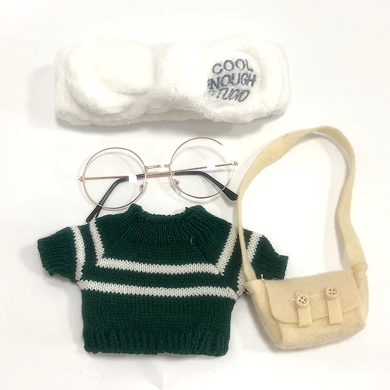 

Doll Accessories for 30cm LaLafanfan Cafe Duck Dog Plush Doll Clothes Headband Bag Glasses Outfit for 30cm Plush Toy