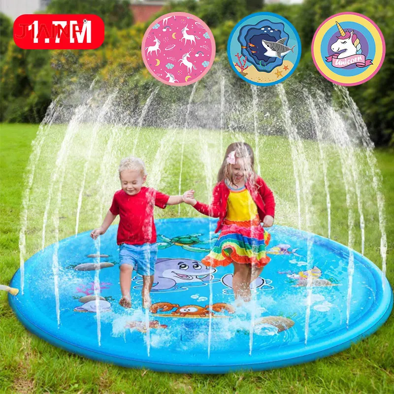 

Children Play Water Mat 100/170 CM Summer Beach Inflatable Water Spray Pad Outdoor Game Toy Lawn Swimming Pool Mat Kids Toys