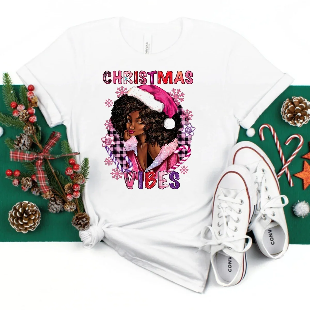 Рисунок 4 - Рождественская футболка для красивых черных девушек