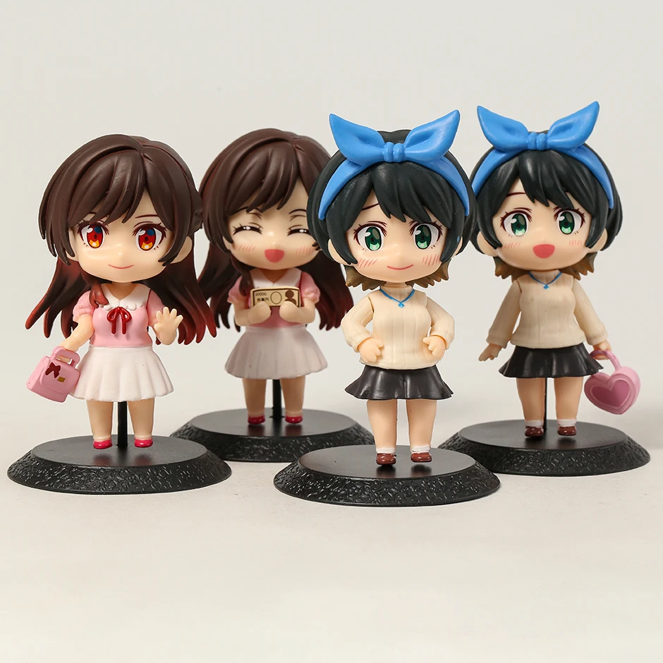 

Фигурки игрушечные из ПВХ Ichinose chizulu Sarashina Ruka, 10 см, в аренду, Симпатичные куклы, 4 шт./компл.
